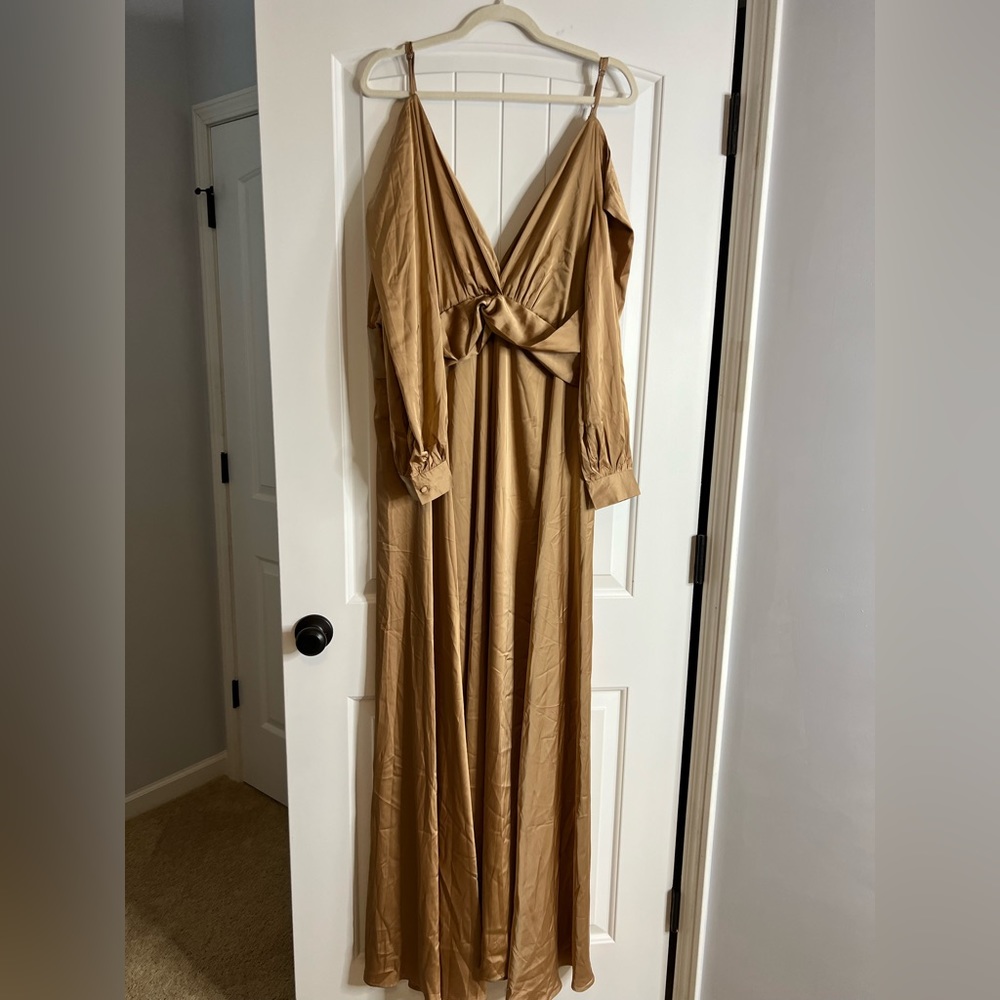 Long-Sleeve Evening Dress